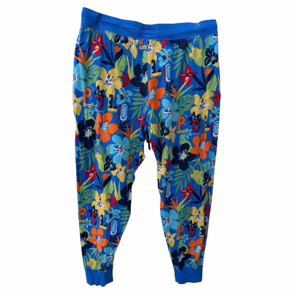 Polo Ralph Lauren Blue Sleepwear & Robes Floral Lounge Pants Large - Picture 2 of 4